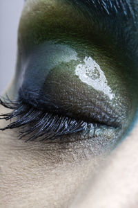 Cropped image of eye with make-up