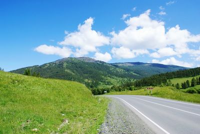 Country road passing through landscape