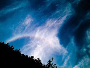 Low angle view of cloudy sky