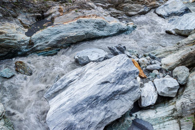 Rocks in river