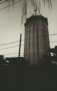 Low angle view of built structure against sky