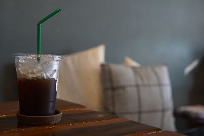 Close-up of drink on table