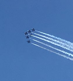 View of blue sky