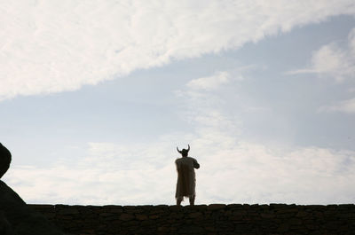 Bird standing against sky