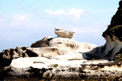 View of cliff against sky