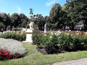 Statue in park