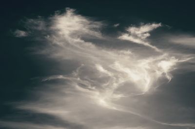 Low angle view of clouds in sky