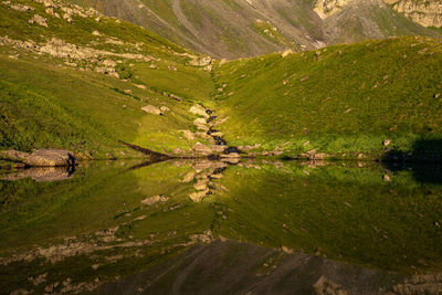 Scenic view of landscape, abudelauri, khevsureti, georgia