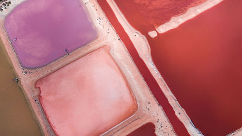 Hutt lagoon in port gregory, western australia. 