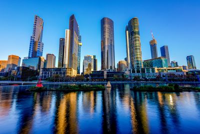 View of city at waterfront