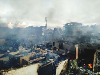 Fires in densely populated settlements