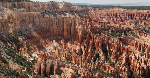 Panoramic view of rock formations