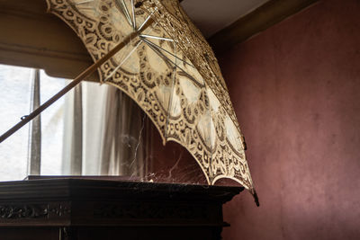 Low angle view of ceiling of building