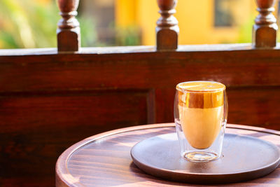 Close-up of drink on table