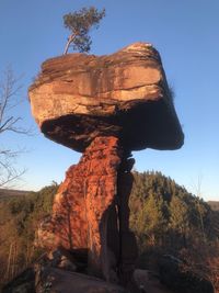 View of rock formation