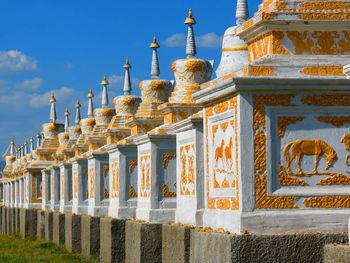 Low angle view of temple