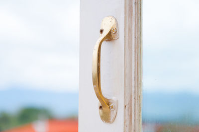 Close-up of door knocker