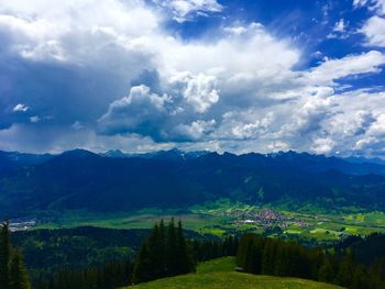 Scenic view of landscape against sky