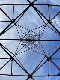 Low angle view of skylight against sky