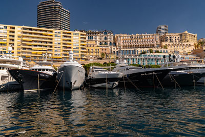 Boats in sea