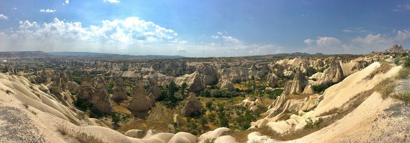 Panoramic view of landscape against sky