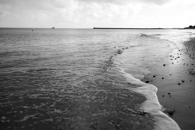 Close-up of sea against sky