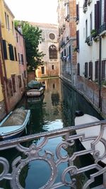 Canal amidst buildings in city