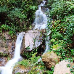 River flowing through rocks