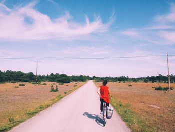 Road passing through landscape