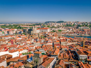 High angle view of a city