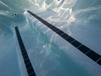 High angle view of swimming pool