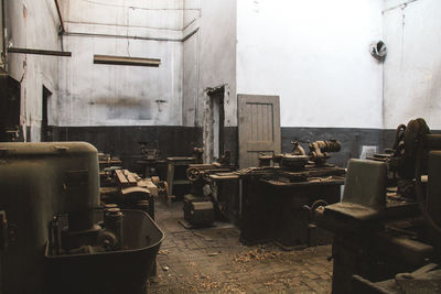 Interior of abandoned house