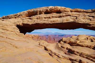 Rock formations in desert