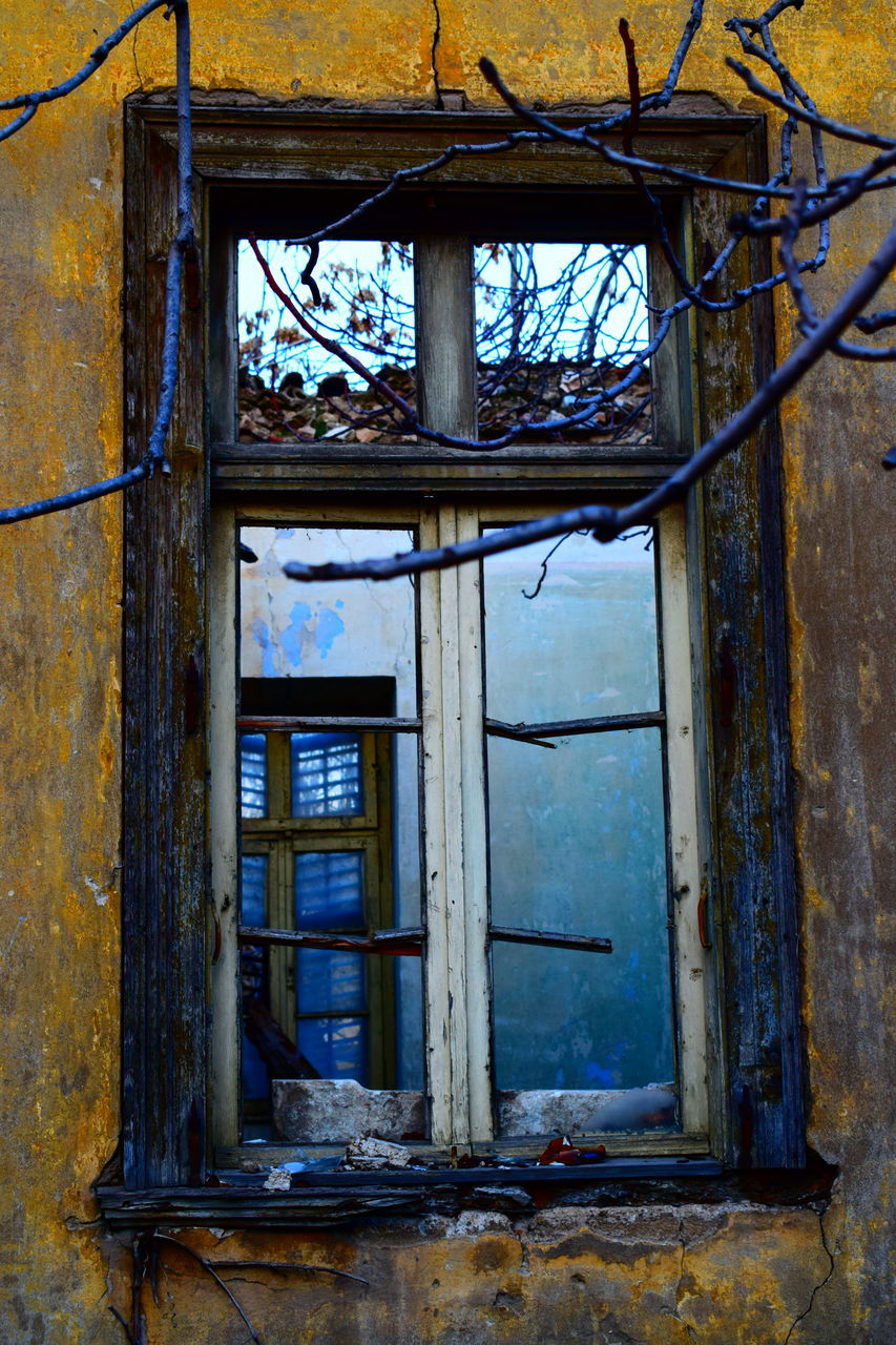 window, architecture, window frame, no people, abandoned, built structure, day, indoors