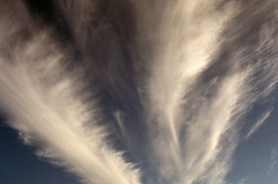 Low angle view of cloudy sky