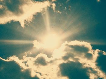 Low angle view of clouds in sky