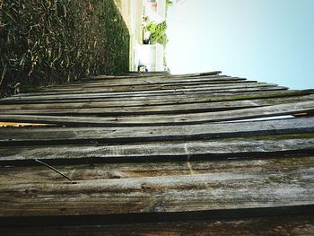 Boardwalk against sky