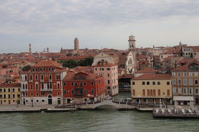 View of buildings at waterfront