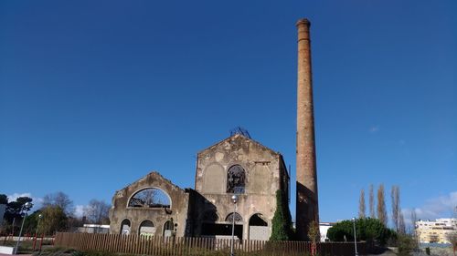 Traditional building against blue sky