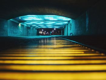 Illuminated tunnel