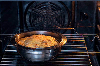 Close-up of food in kitchen