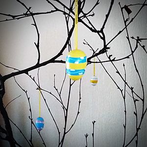 Multi colored balloons against blue sky