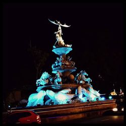 Statue at night