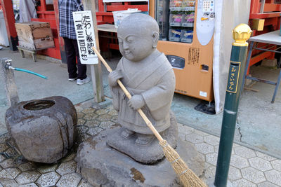 Statue of toy in city