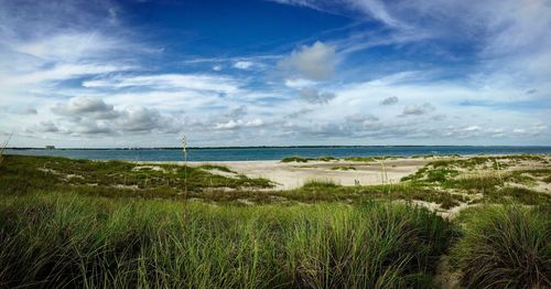 Scenic view of sea against sky