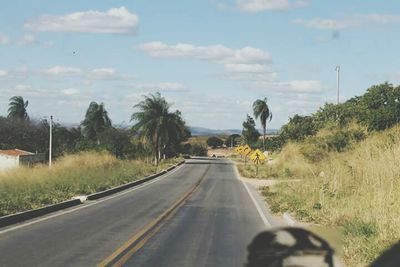 Country road passing through landscape