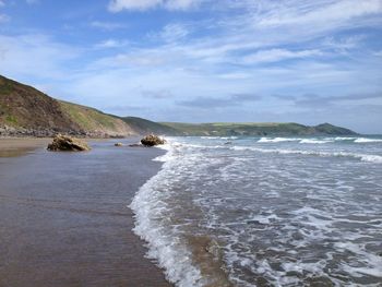 Scenic view of sea against sky