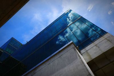 Low angle view of building against sky