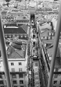 High angle view of cityscape