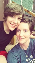 Portrait of smiling young woman